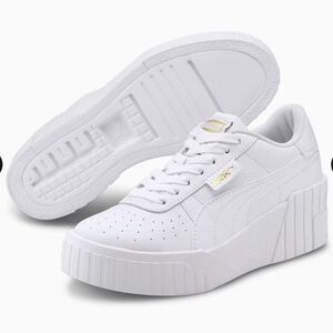 NWOT Puma Cali Wedge Womens Size 11 White Athletic Casual Shoes Sneakers